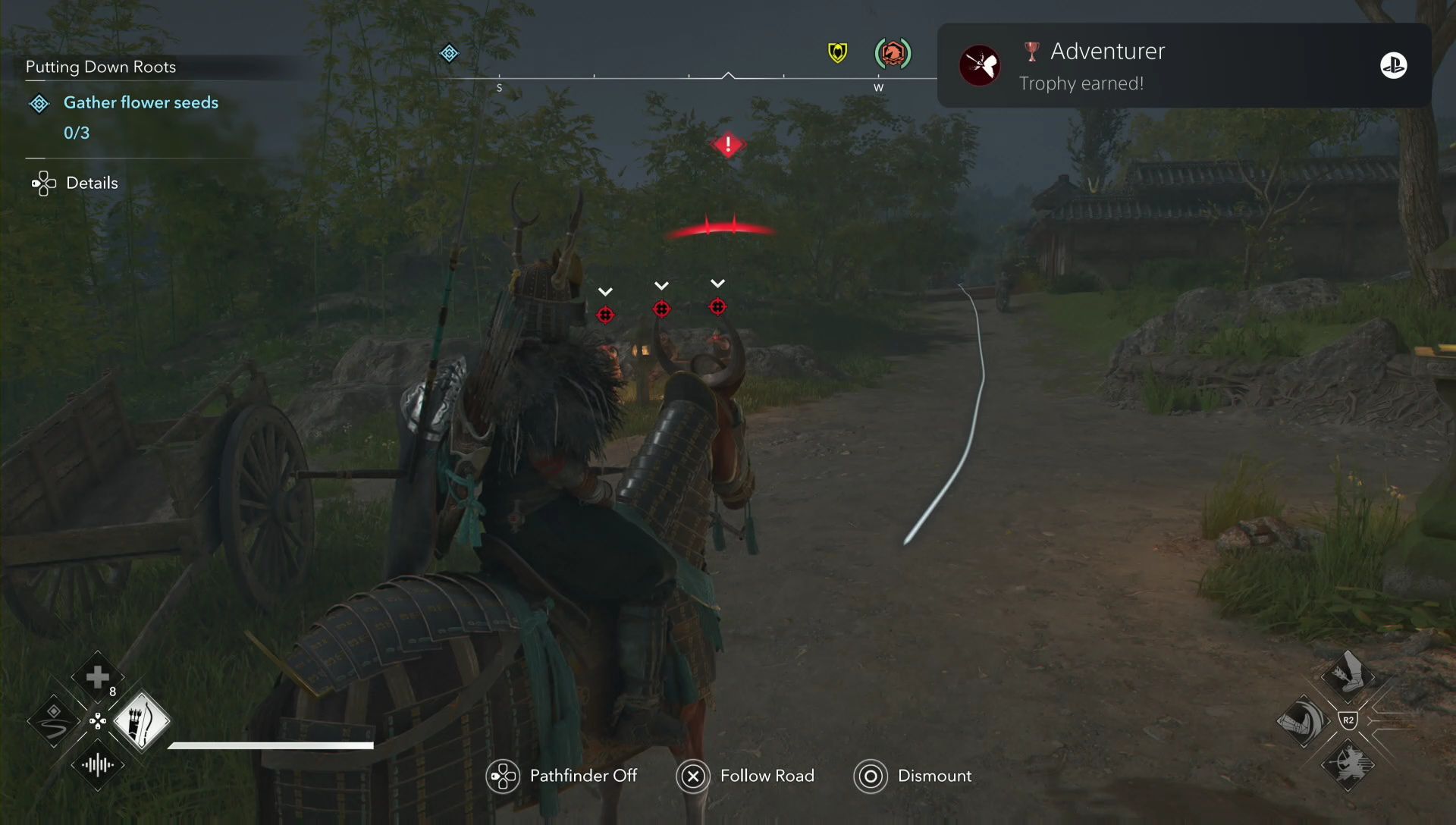 SCM's Bounty of SCM claimed the bounty for Adventurer in Assassin’s Creed Shadows